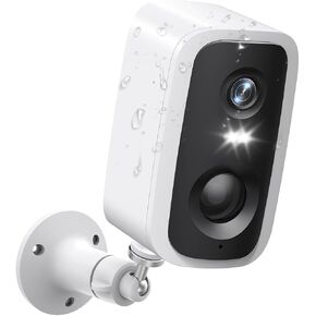 Security Cameras Wireless Outdoor, 2K HD Battery Powered Cameras for Home Security Outside EseeCloud, 2.4G WiFi Surveillance Indoor AI Motion Detection Spotlight Night Vision 2-Way Talk Waterproof