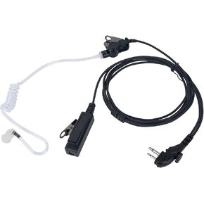 BD502 BD 502i 402i سماعة أذن 2Pin مع سماعة رأس لاسلكية لولبية لـ HYT Hytera BD502i BD552i BD612i PD402i PD482i PD502i PD562i TC508 BD500 TD500 TD560 PD530 PD506 PD560 PD415 (أسود، سلكي)