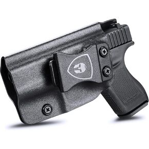 Glock 42 Holster, IWB Kydex Holster Fits: Glock 42 .380 Pistol, Inside Waistband Concealed Carry Holster G42, Adj. Cant & 'Posi-Click' Retention, Right/Left Hand Option