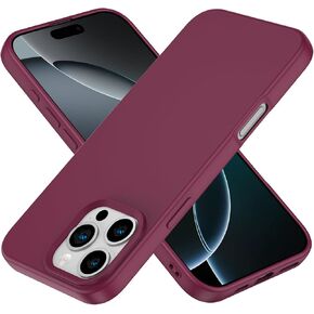 Designed for iPhone 16 Pro Max Case, Silicone Ultra Slim Shockproof Phone Case with Soft Anti-Scratch Microfiber Lining, [Enhanced Camera Protection] Phone Case for 16 Pro Max, (Pink)