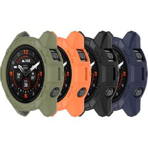 Watch Case Cover Compatible with Garmin Quatix 7 Pro Case Protector Protective Case Intended for Quatix 7 Pro Accessories-4Pack
