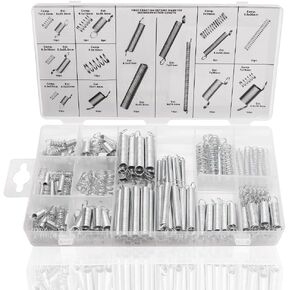 Dianrui 392PCS Compression Springs Assortment Kit 24 Different Sizes Mini Stainless Steel Mechanical Springs for DIY Repair Project K-P-051-392
