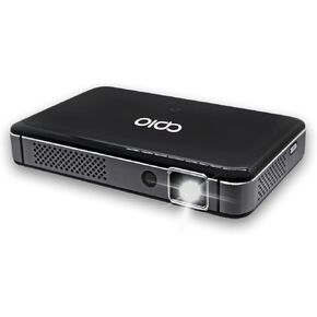 APIO Resolution 1080p Auto Focus, 400 ANSI Lumen DLP Pro Pocket Projector with HDMI/Type C Supports, Built-in Rechargeable Battery and Speakers for Streaming Movies, Laptops, Phones, Home & Outdoor