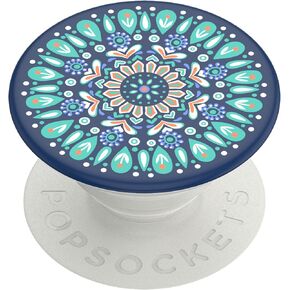 PopSockets: PopGrip with Swappable Top for Phones and Tablets - Butterfly Mandala Teal