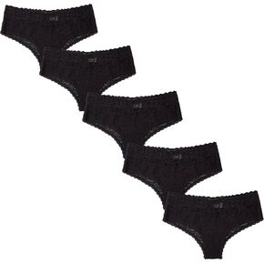 LUNA & SUN Women Underwear Soft Stretch Sexy Comfy Lace Cheeky Hipster Bikini Panties