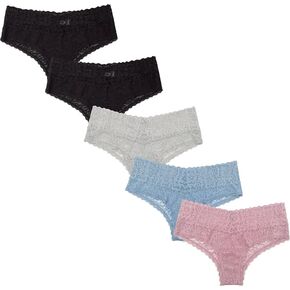 LUNA & SUN Women Underwear Soft Stretch Sexy Comfy Lace Cheeky Hipster Bikini Panties in Kuwait