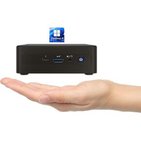Intel NUC NUC11PAHi7 Mini PC/HTPC,Windows 11 Mini Computer,Four-Core i7 1165G7 - Up to 4.7 GHz Turbo,NVMe SSD DDR4 RAM,WiFi 6,BT 5.2 Thunderbolt 3,8K UHD,Quadruple Monitor(32GB+2TB)