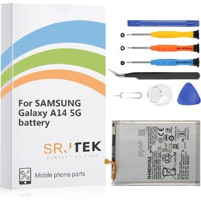 OEM Battery Replacement for Samsung Galaxy A14 5G,[2024 New Upgraded]For Samsung SM-A146U SM-A146W SM-S146VL SM-A146M EB-BA146ABY 5000mAh Standard Capacity Battery Include Complete Repair Tools kit