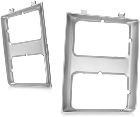 KarParts360 لباب المصباح تشيفي C10 / C20 1985 86 87 1988 زوج/مجموعة جانب السائق والركاب | ث/مصابيح أمامية مزدوجة | فضة | GM2512126 + GM2513126 | 15598727+15598728 in Kuwait