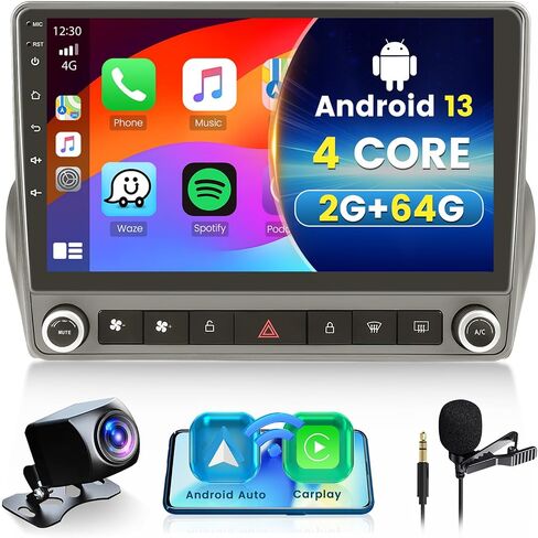 Car Stereo for Chevrolet Chevy Camaro 2010-2015 with Wireless Apple Carplay Android Auto, 2+64G Android 13 9 Inch Touch Screen Car Radio GPS WiFi BT FM RDS Radio SWC EQ Mirror Link Backup Camera Mic in Saudi Arabia