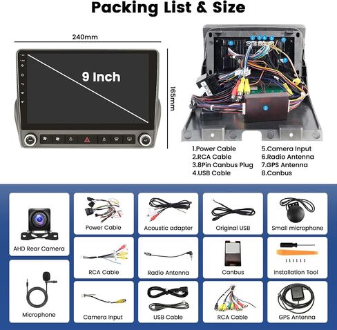 Car Stereo for Chevrolet Chevy Camaro 2010-2015 with Wireless Apple Carplay Android Auto, 2+64G Android 13 9 Inch Touch Screen Car Radio GPS WiFi BT FM RDS Radio SWC EQ Mirror Link Backup Camera Mic in Saudi Arabia