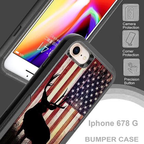 Case for iPhone SE 2022, Ohana Means Family Pattern Shock-Absorption Hard PC and Inner Silicone Hybrid Dual Layer Defender Case for iPhone 7/8 /SE 2022 in Saudi Arabia