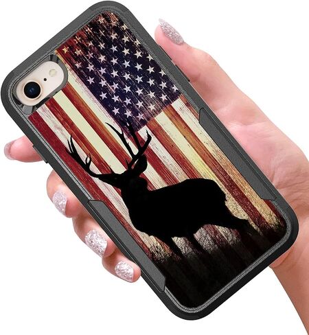 Case for iPhone SE 2022, Ohana Means Family Pattern Shock-Absorption Hard PC and Inner Silicone Hybrid Dual Layer Defender Case for iPhone 7/8 /SE 2022 in Saudi Arabia