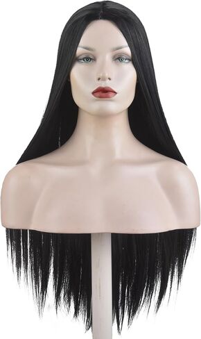 Aeilene Black Braided Wigs with Bangs, Long Black Pigtails Cosplay Wig for Halloween Costume Anime Party in Kuwait
