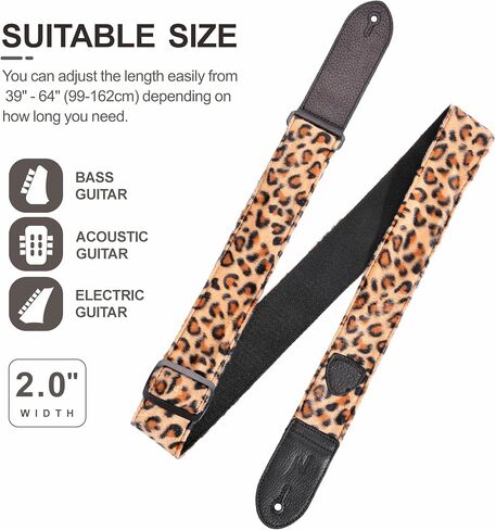 Nefelibata Guitar Strap,Double Full-Grain Leather Ends,Vintage Velvet Strap/FREE BONUS-4 Picks+Strap Locks+Strap Button,Gift For Bass,Electric&Acoustic Guitars(Vintage Deep Sea Blue) in Kuwait