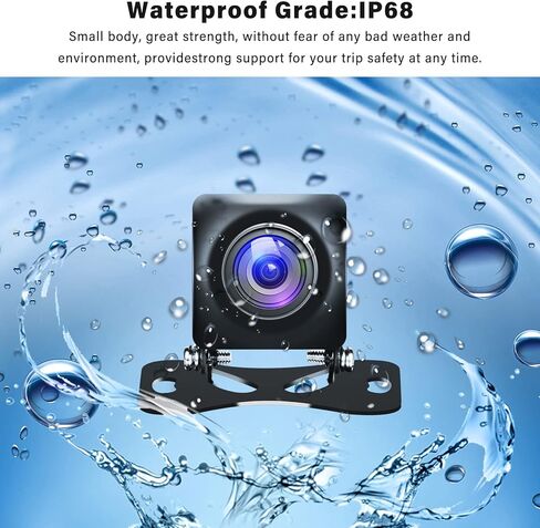 Camecho Backup Camera,AHD 720P/CVBS Metal 170 Degree Wide Angle Rearview Reversing Camera,Night Vision Parking Cameras IP68 Waterproof Reverse Rear View Camera for Car Vehicle SUV RV in Saudi Arabia