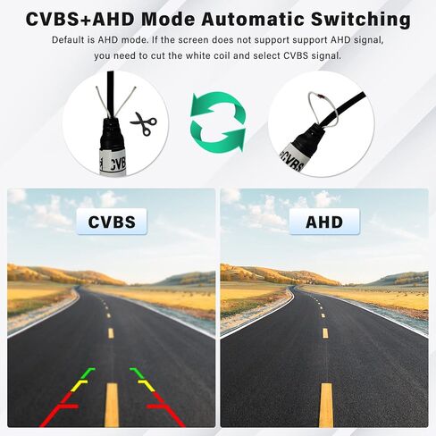 Camecho Backup Camera,AHD 720P/CVBS Metal 170 Degree Wide Angle Rearview Reversing Camera,Night Vision Parking Cameras IP68 Waterproof Reverse Rear View Camera for Car Vehicle SUV RV in Saudi Arabia