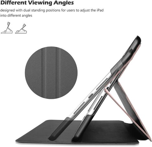 ProCase Cover for iPad 10.2 Case 2021 iPad 9th Generation / 2020 iPad 8th Gen/ 2019 iPad 7th Gen Case, Slim Stand Protective Case Folio Cover for 10.2" iPad 9th Gen / 8th Gen / 7th Gen-Black in Kuwait