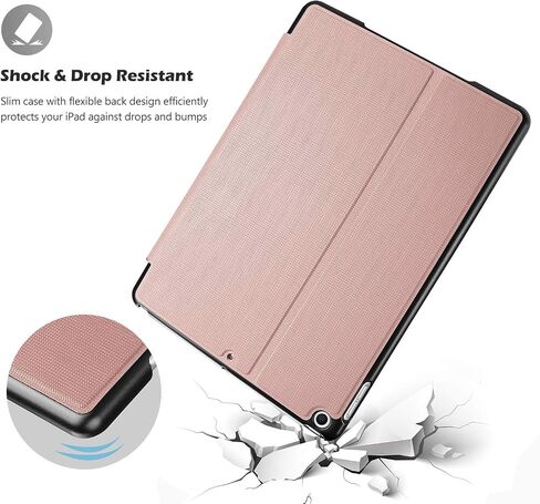 ProCase Cover for iPad 10.2 Case 2021 iPad 9th Generation / 2020 iPad 8th Gen/ 2019 iPad 7th Gen Case, Slim Stand Protective Case Folio Cover for 10.2" iPad 9th Gen / 8th Gen / 7th Gen-Black in Kuwait