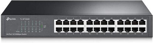 TP-Link 24-Port Fast Ethernet Unmanaged Switch | Plug and Play | Desktop/Rackmount | Metal | Fanless | Limited Lifetime (TL-SF1024D) (Renewed) in Saudi Arabia