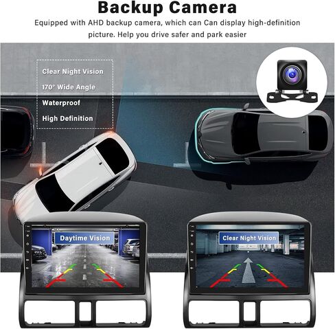 ستيريو سيارة Android 13 لسيارة Honda CRV 2002 2003 2004 2005 2006 صوت راديو السيارة 1G+32G مع Carplay Android Auto Bluetooth 9 بوصة شاشة لمس GPS ملاحة WiFi HiFi FM SWC كاميرا احتياطية MIC in Saudi Arabia
