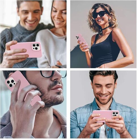 Designed for iPhone 16 Pro Max Case, Silicone Ultra Slim Shockproof Phone Case with Soft Anti-Scratch Microfiber Lining, [Enhanced Camera Protection] Phone Case for 16 Pro Max, (Pink) in Saudi Arabia