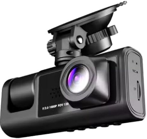 Dash Camera Front, Rear and Interior HD, Parking Assist, Night Vision, Loop Recording, Multi-Language Support, WiFi, 130° Wide-Angle in Saudi Arabia