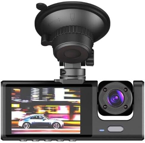 Dash Camera Front, Rear and Interior HD, Parking Assist, Night Vision, Loop Recording, Multi-Language Support, WiFi, 130° Wide-Angle in Saudi Arabia