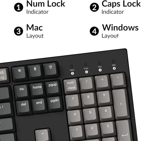 لوحة مفاتيح ميكانيكية مخصصة Keychron C2 Pro QMK/VIA، 108 مفاتيح قابلة للبرمجة والتبديل السريع، مفتاح بني بإضاءة خلفية RGB كاملة الحجم، أغطية مفاتيح PBT مزدوجة اللقطة، لوحة مفاتيح سلكية للألعاب لنظام التشغيل Mac Windows Linux in Kuwait