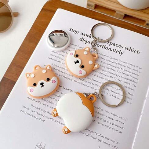 Portable Case for Air Tag, Kawaii Cute Cartoon Animals Silicone Airtags Finder Location Tracker Keychain in Saudi Arabia