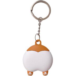 Portable Case for Air Tag, Kawaii Cute Cartoon Animals Silicone Airtags Finder Location Tracker Keychain