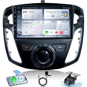 8 Core 4+32G Car Radio Stereo Ford Focus 2012 2013-2018 with Touch Screen 1280 * 800 Android 13 GPS Bluetooth 5G-WiFi 1080P Backup Camera Carplay Android Auto