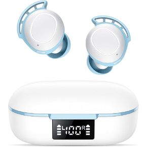 Tiksounds Ear Buds Mini Wireless Earbuds, Bluetooth 5.3 Headphones Bass Stereo, 60H Playtime Noise Cancelling Earbuds with 4 Mic, IP8 Waterproof Lightweight in Ear Earphones for Running/Workout