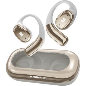 Monster Open Ear AC311 Wireless Earbuds, Bluetooth 5.4 Open Ear Headphones, Up to 30 Hours Playtime Bluetooth Ear Earbuds with Stereo Sound, Touch Control and IPX5 Waterproof Open Earbuds