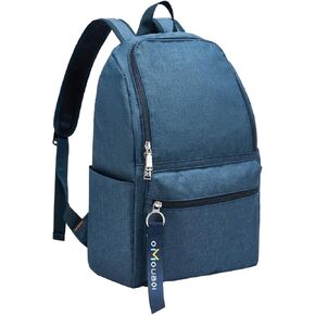 حقيبة ظهر OMOUBOI كاجوال Daypacks Superbreak حقيبة ظهر للكمبيوتر المحمول مقاس 14 بوصة للنساء والرجال تناسب الأعمال السياحية (أسود) in Kuwait