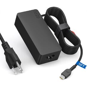 【Upgrades】 65W 45W Charger for Lenovo Laptop, USB Type C Power for Lenovo Yoga, Thinkpad, Chromebook Computer,14Ft, 65W USB C Lenovo Laptop Universal AC Adapter