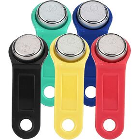 5pcs RFID TM Card Set IButton Touch Memory Key, Waterproof, Compact Size and Light Weight, Easy and Convenient to Install, Suitable for Various Safety Purp