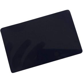 YARONGTECH-125khz writable rewrite Blank White T5577 T5557 Plastic RFID Hotel Key Card (Black 10 Pack)