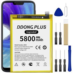 Replacement Battery JK50 [2024 New Version] [Upgraded] for G Power 2021 XT2117-4 XT2117/G Power 2021 XT2117-1/G Play 2021 XT2093-1 XT2093-3 XT2093-4 XT2093-7 XT2093DL Battery Free Adhesive Tool