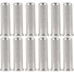 Zerone 12Pcs Replacements Archery Base Inserts, Standard 6.2mm/0.24in Aluminum Carbon Arrow Shaft Hunting Accessory