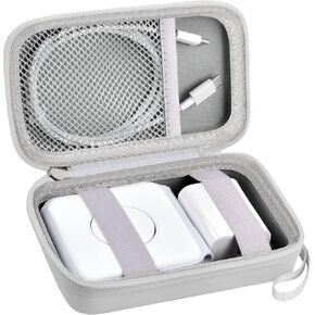 Travel Case for UCOMX for Nano/for Iseyyox/for LISEN/for RTOPS 3 in 1 Wireless Charger, Foldable Magnetic Charging Station Storage Holder Bag for Fast Charge Pad Cable and Adapter -Box Only (Black)