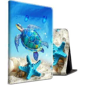 Case for All-New 6" Basic Kindle 11th Generation (2022 Release),Slim Shockproof PU Leather Stand Cover with Auto Sleep/Wake for Kindle 11th E-Reader,Blue Turtle