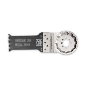 Fein StarLock Plus E-Cut Universal Oscillating Saw Blade - Narrow Waisted 1-1/8" Width for Copper Pipes, Wood, Drywall, Plastics - Fits Most Multitools - 10-Pack - 63502151290