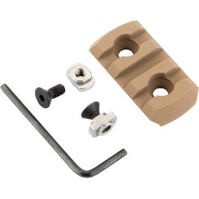 TuFok Picatinny Rail Section for Mlock - Thin 0.27in Height Rail Attachment Rail Adapter Mount Alumimun 3-Slot