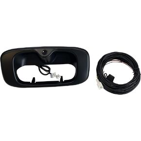 Tailgate Car Backup Rear View Camera Handle Trim Bezel - Compatible with Ford Truck Vehicles - 2004-2014 F150, 2008-2016 F250, F350, F450, F550 Super Duty - Black Tail Gate Rear Door Handle
