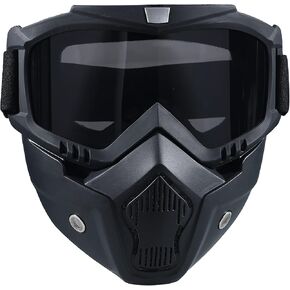 Paintball Mask Anti Fog,Tactical Full Face Mask Ski Mask Goggles Detachable Adjustable,Motorcycle Riding Face Protection