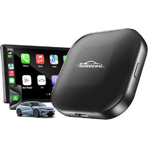 Wireless Carplay Adapter, Carplay Adapter for iPhone Auto Adapter Converts Wired CarPlay to Wireless USB C Compatibility Plug & Play Online Update Fit for Cars from 2015 and iPhone 10+
