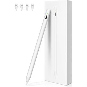 Pencil 2nd Generation for iPad Magnetic Wireless Charging, Pencil for Apple with Tilt Sensitivity &Palm Rejection, Stylus Pen for iPad Compatible with iPad/Mini 5/6, Air 3/4/5, Pro 11"&12.9" Black