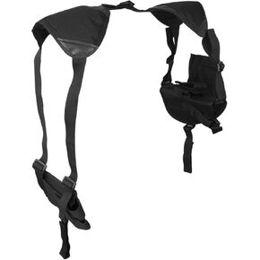 IronSeals Concealed Underarm Strap Shotgun Shell Ammunition Pistol Bullet Buttstock Reload Pocket Shoulder Holster Double Pouch Gun