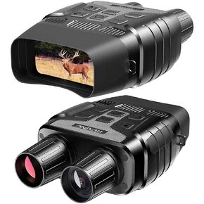 B1 Night Vision Binoculars with LCD, IR Digital Camera, Dual Recording - Spotting, Hunting, Tracking up to 300m, Black